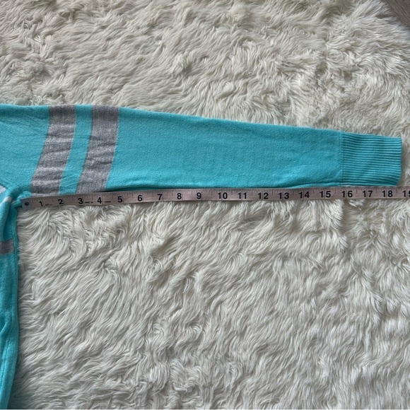 Nils Women's Big Sky Sweater 1/4 Zip Pullover Long Sleeve Blue Silver M - Picture 11 of 12